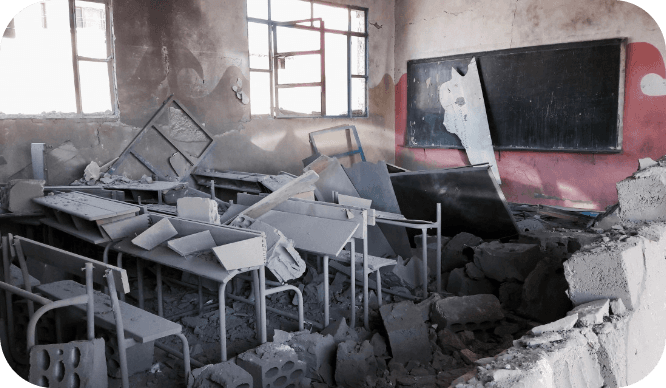 Destroyed Schools Interior